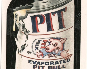 Vintage KITTY ZITTER 1991 Wacky Packages Card - Etsy