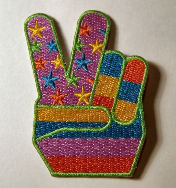 Vintage 1960's Peace & Dove Patch Mint Condition Peace Sign! Hippie Protest Vintage 1960's Peace & Dove Patch Mint Condition Peace Sign! Hippie Protest