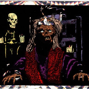 1994 Tales from the Crypt Vending Sticker CRYPT KEEPER Electric Chair