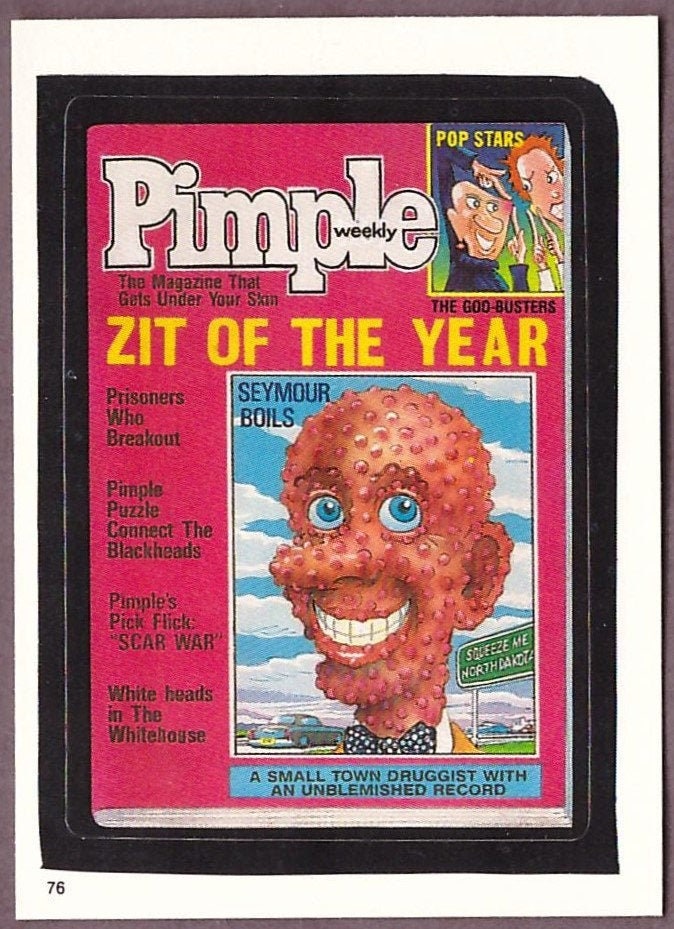 1986 PIMPLE Topps Wacky Packages Sticker - Etsy