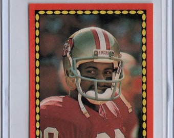 1988 Topps JERRY RICE Football Sticker Hall of Famer