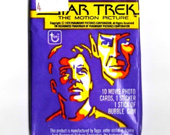 Unopened 1979 TOPPS Star Trek Card Pack