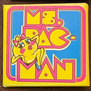 1981 Atari MS PAC-MAN Pinback Button