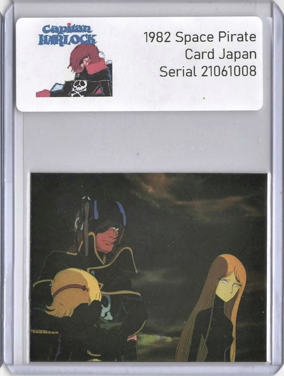 1982 My Youth in Arcadia JAPANESE Card Captain Harlock and La Mime