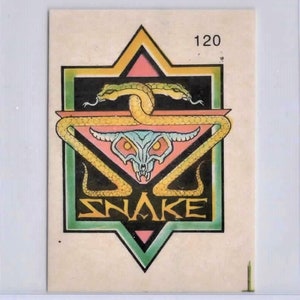 1970s Halloween Vending Machine Stickers SNAKE 120 - 101321