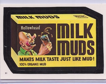 1986 Topps Wacky Packages Milk Muds Sticker