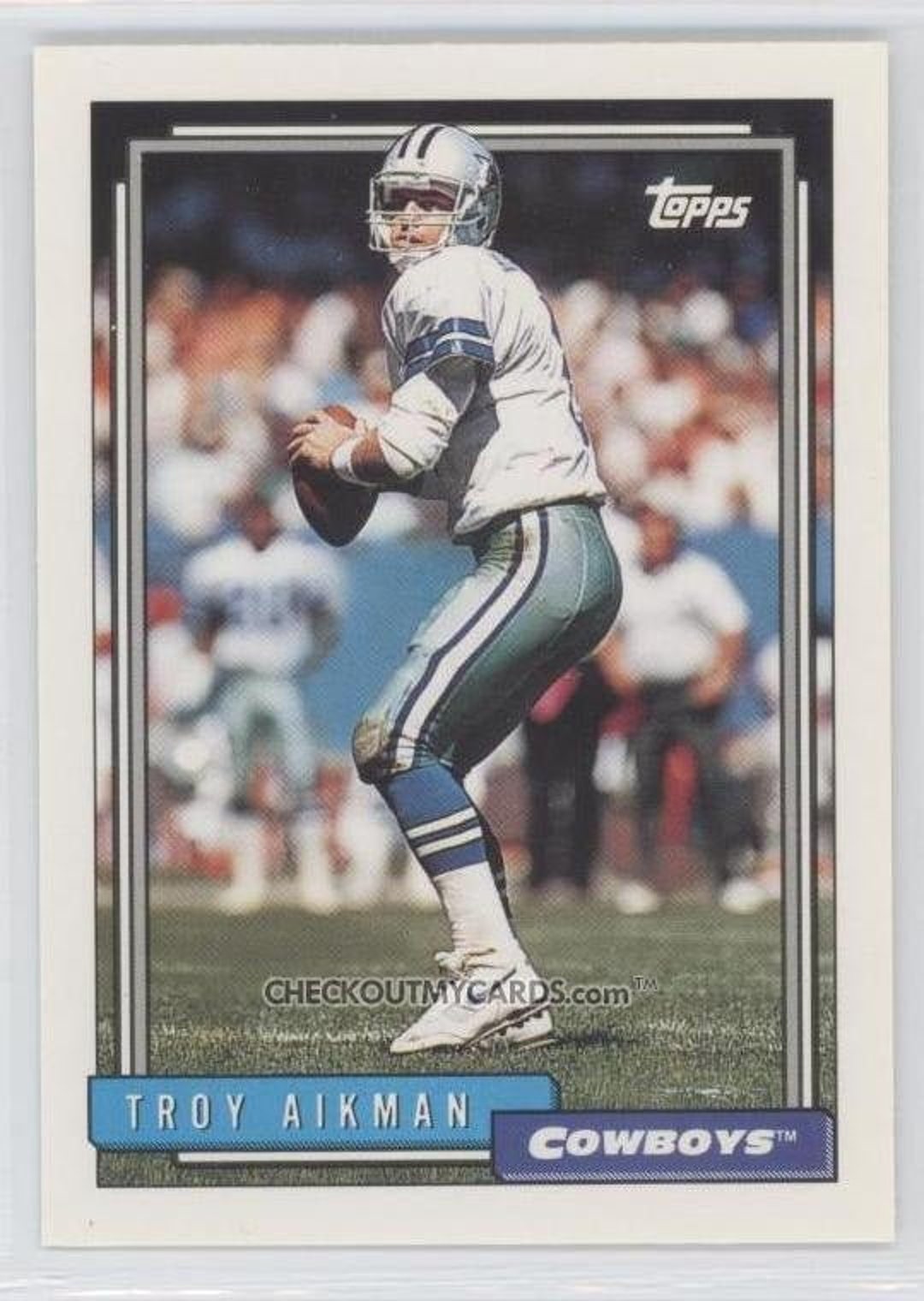 Rare 1992 Topps High Series TROY AIKMAN Football Card - Etsy Israel