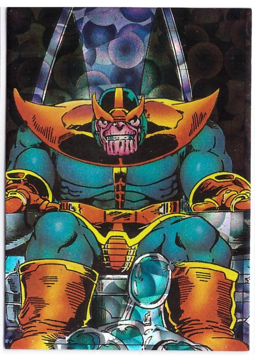 1992 Marvel Prism Card 42 Judgement Thanos - Etsy
