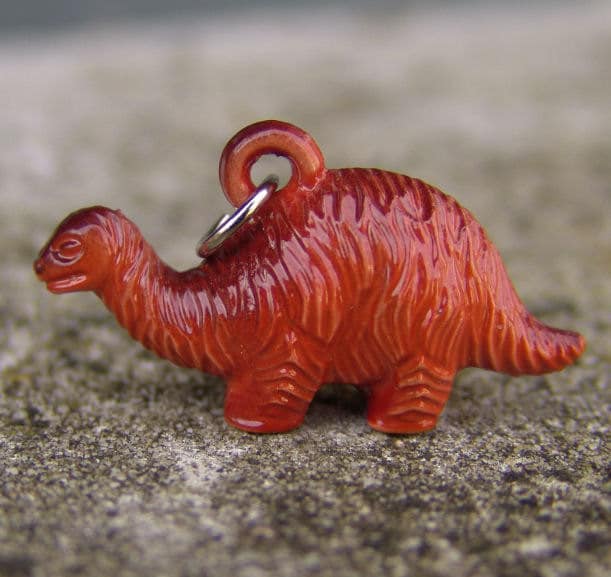 1964 NY Worlds Fair Sinclair Gas Detailed Orange Brachiosaurus