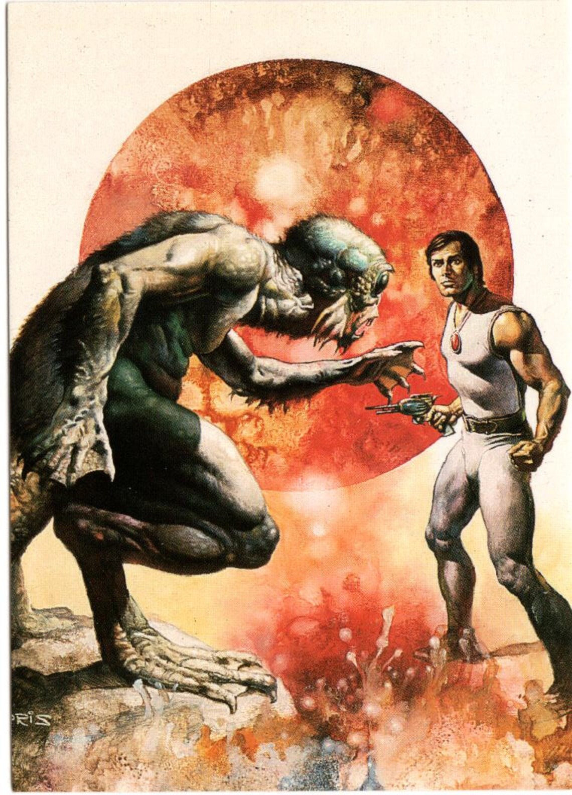 1992 Boris Vallejo Series 2 Art Card 84 the Creature Etsy