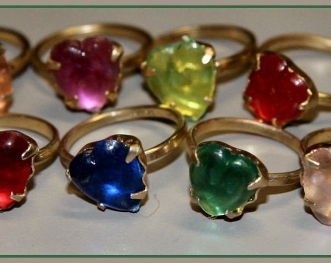 1950's HEART SHAPE Cracker Jack Toy Ring Etsy