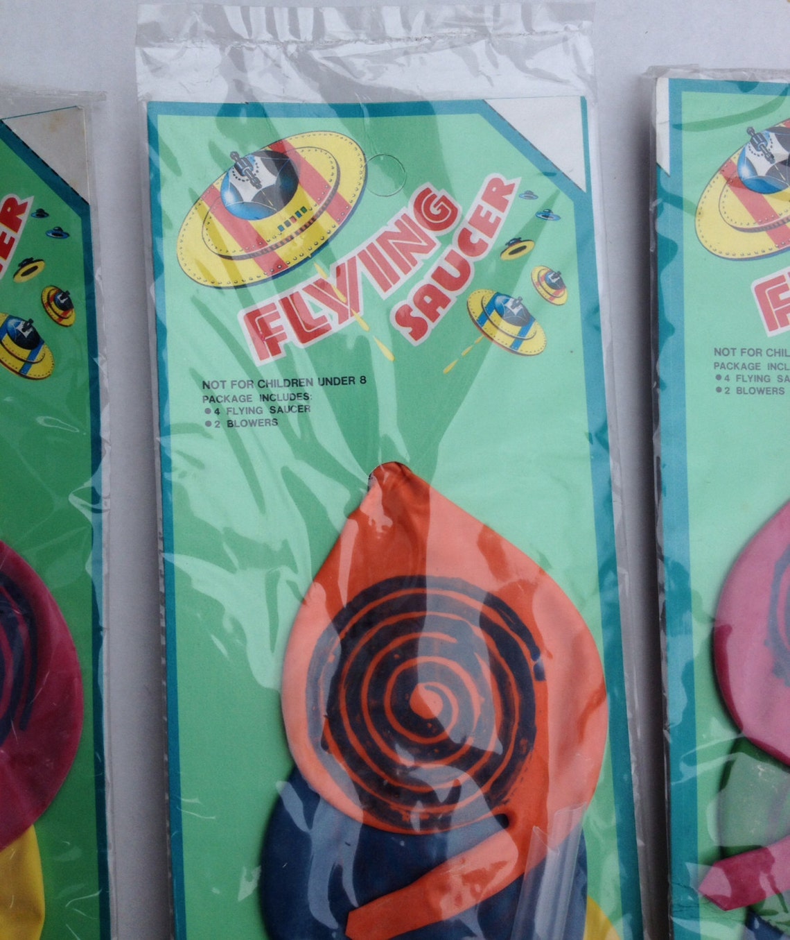 1960s70s Vintage Flying Saucer Balloons Pack of Four Etsy