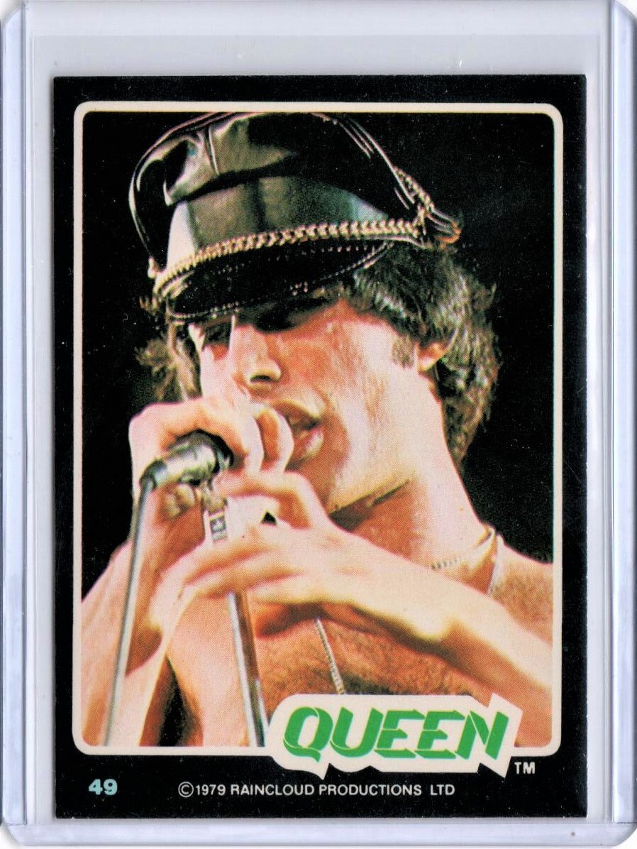 Rare Vintage 1979 Freddy Mercury QUEEN Collectible Card From