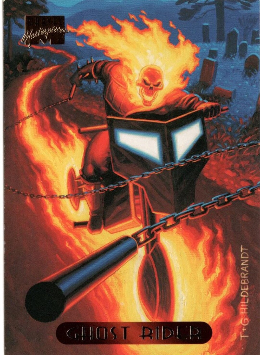 ヒーロー アメコミ 90's トレーディングカード ゴーストライダー マーベル Etsy - Card RIDER GHOST Masterpieces Marvel 1994 その他