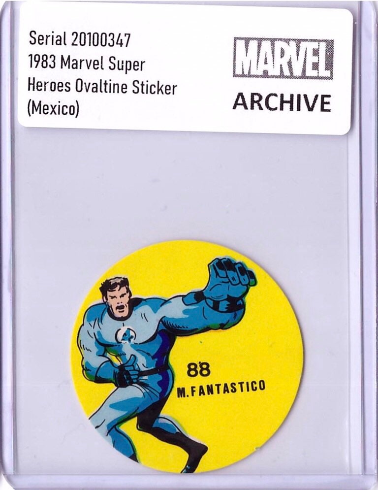 Rare 1983 Marvel PDQ Choco Milk Ovaltine Super Heroes Sticker