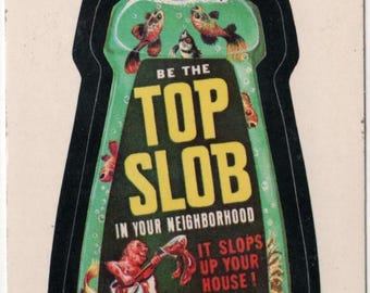 1979 Topps Wacky Packages Sticker Card TOP SLOB - Etsy