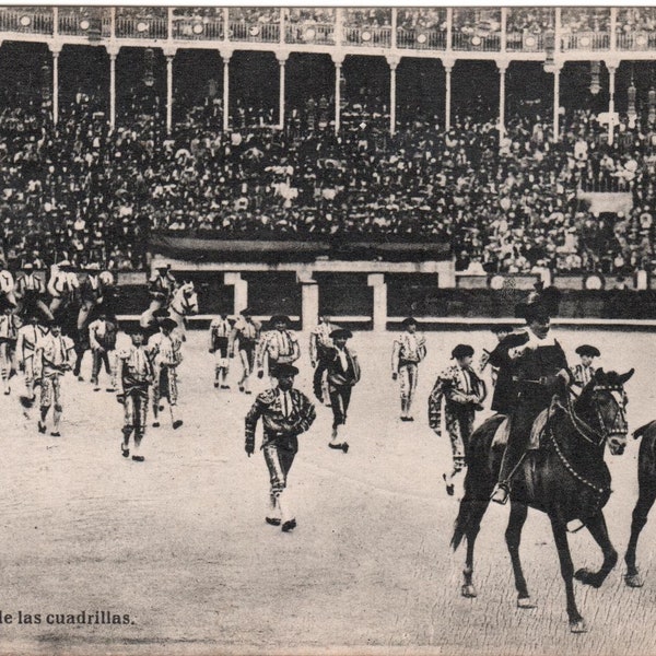 Rare 1924 Toros Real Photo Bullfighting Postcard 13