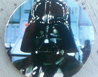 1983 Return of the Jedi DARTH VADER Pin back Button by Adam Joseph