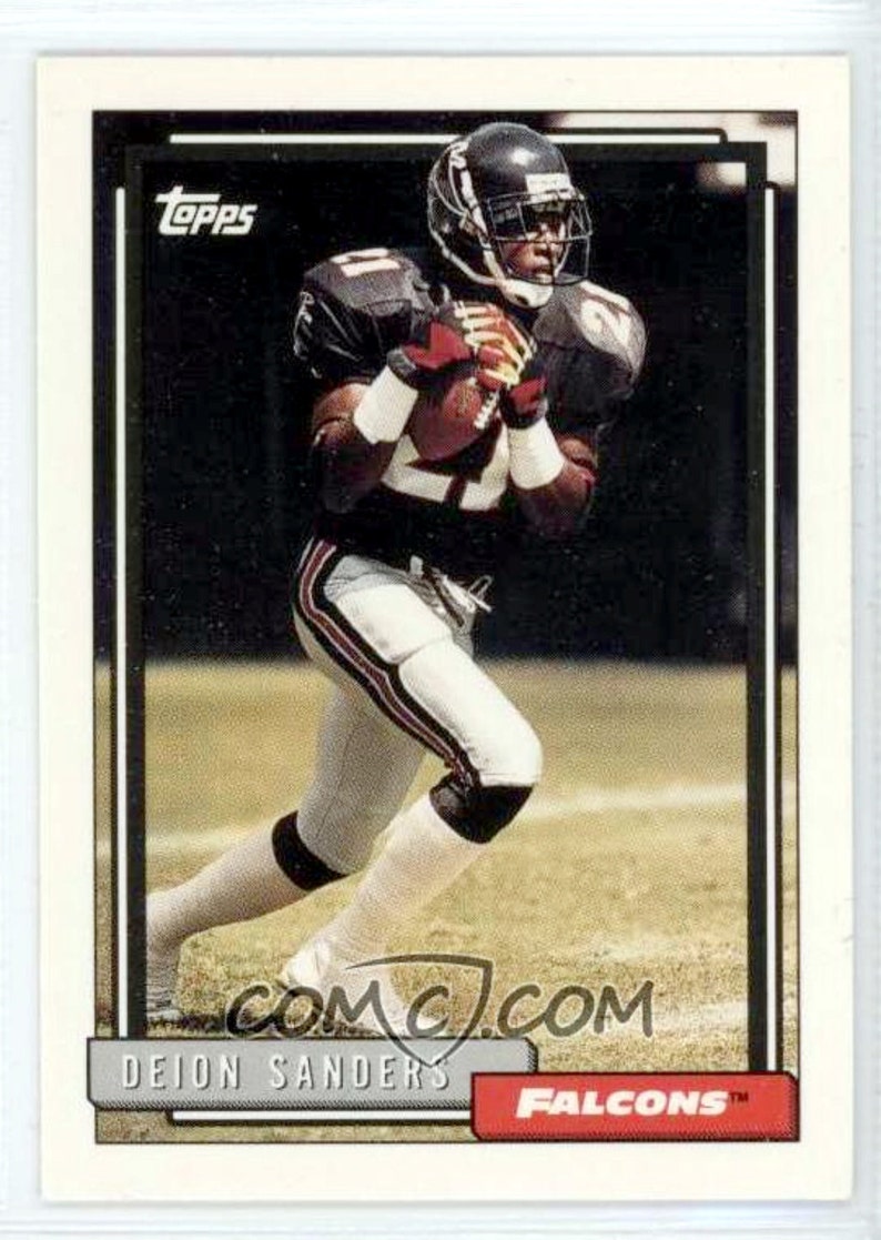 RARE 1992 Topps High Series DEION SANDERS Football Card | Etsy