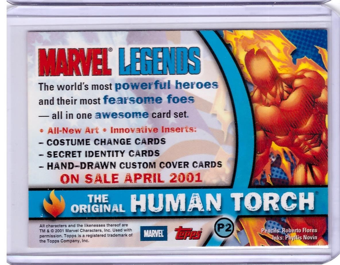 その他 Topps Marvel Human Torch PSA 9 5/5 Human Torch / Johnny