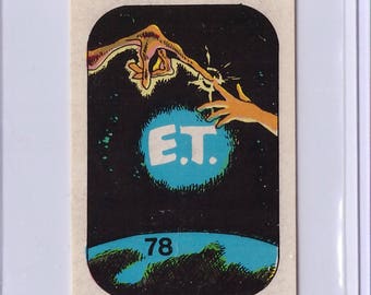 Very RARE ET the Extra Terrestrial 1984 Video Movies Series Sticker