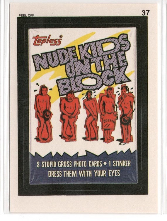 Vintage NUDE Kids on the BLOCK 1991 Wacky Packages Card - Etsy