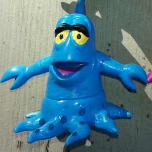 1989 Wendy's Applause BLU-ZOID Alien Mixup Figure in Original