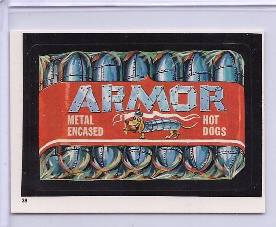 1986 Topps Wacky Packages Armor Hot Dogs Sticker - Etsy