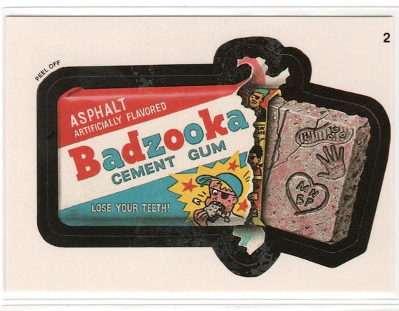 Vintage BADZOOKA 1991 Wacky Packages Card - Etsy