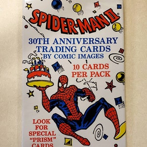 Unopened SPIDER-MAN 2 Collector Cards Pack 1992 Comic Images