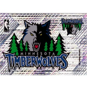 1995 NBA Basketball Vending Sticker MINNESOTA TIMBERWOLVES