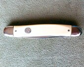 Vintage 1970s Ivory Composition Providence USA Pocket Knife