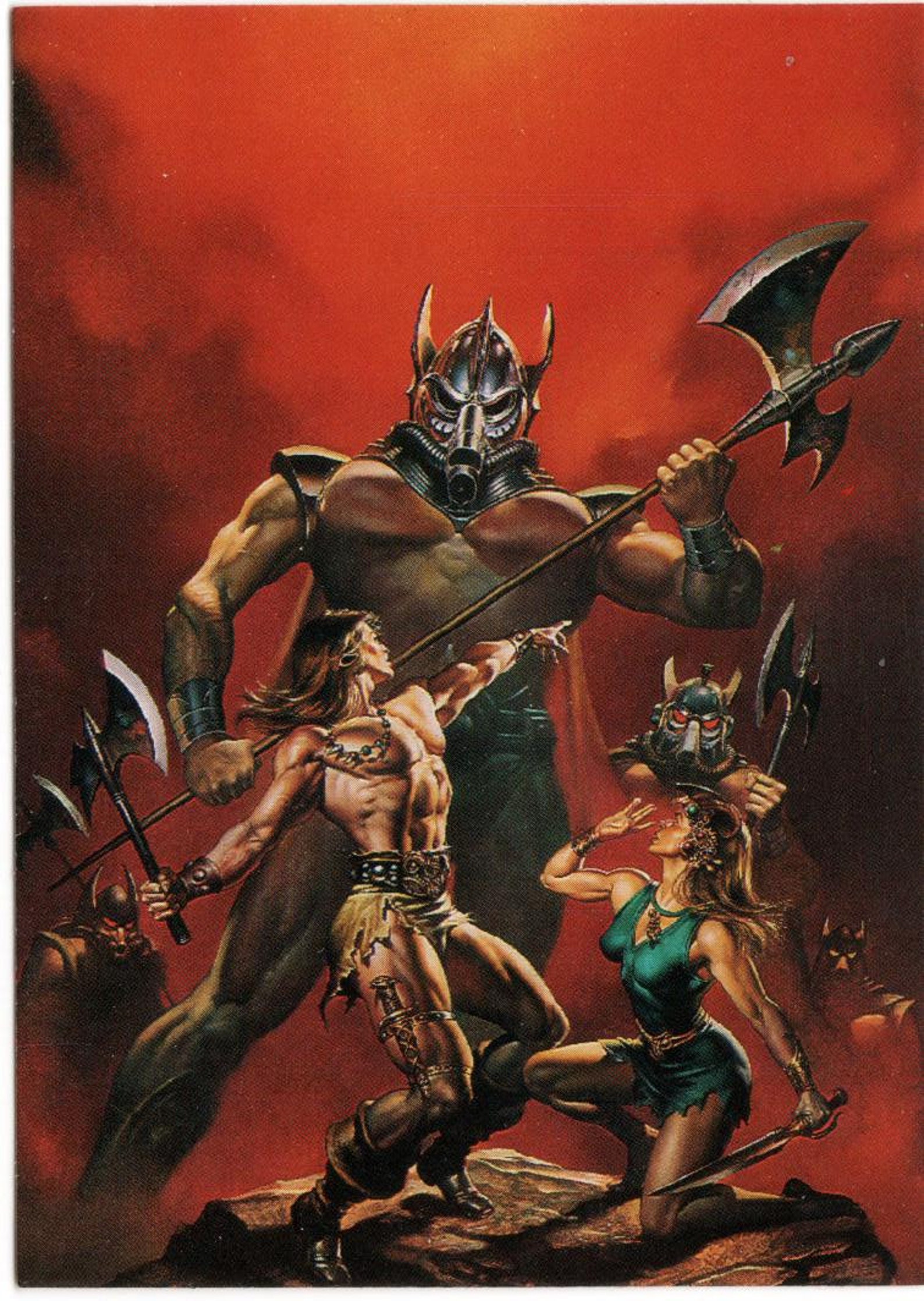 1992 Boris Vallejo Series 2 Art Card 33 Onslaught Etsy
