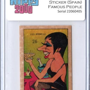 Vintage 1973 HIPPY2000 Parody Sticker Liza Minnelli