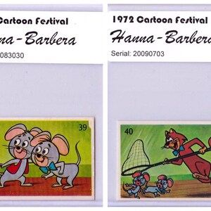 1972 Mr Jinks and Trixie Dixie Hanna Barbera Cartoon Festival Sticker