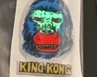 1972 King Kong Puffy Sticker MINT