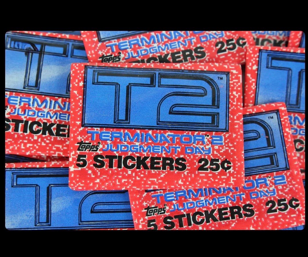 Terminator 2 Sticker Cards 4 - Unopened 1992 Terminator T2 Movie Sticker Packs - Etsy