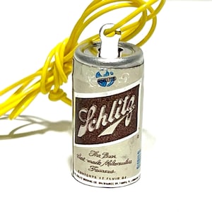 1970s Novelty SCHLITZ BEER Can Necklace