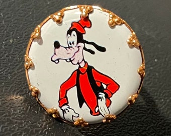 1970s Disney Goofy Cartoon Ring Vintage and Adjustable