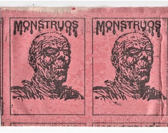 Unopened 1970s MONSTRUOS Card Pack