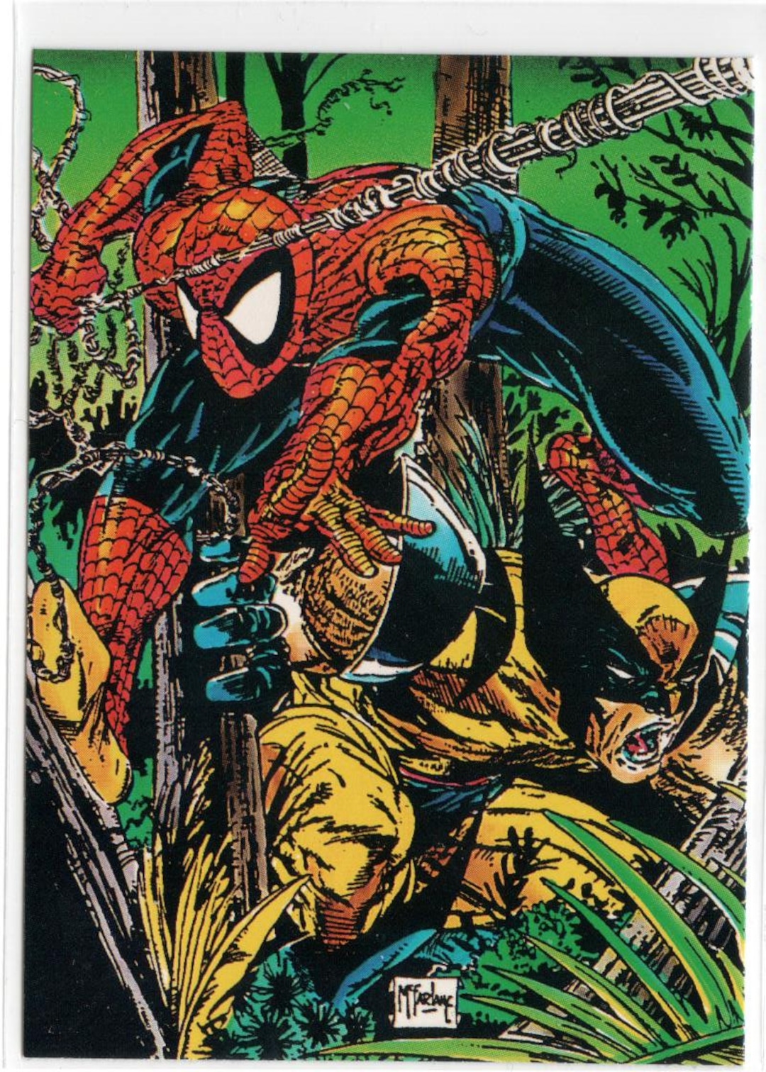 1992 Mcfarlane 67 Wolverine and Spider-man Card - Etsy