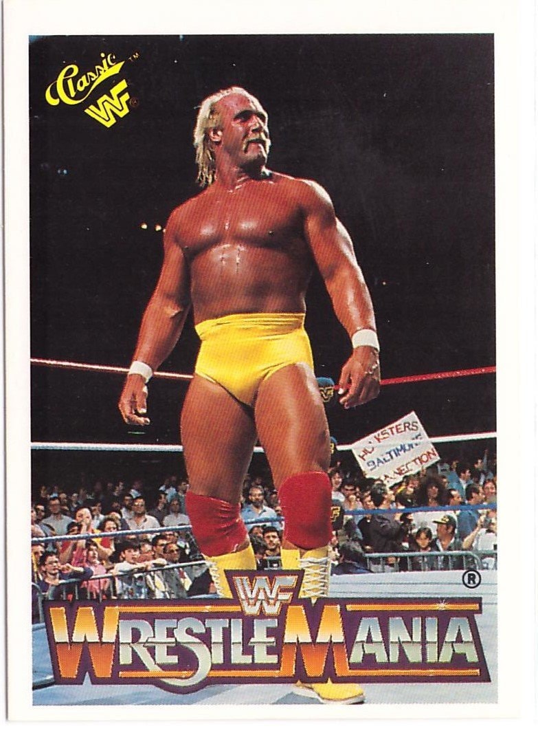 1989 Classic WWF Wrestle Mania Set HULK HOGAN 51 - Etsy Israel, image size:783x1066