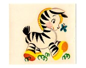 1940s ZEBRA Duro Decal in Excellent Condition