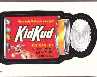 1986 KIDKUD Topps Wacky Packages Sticker