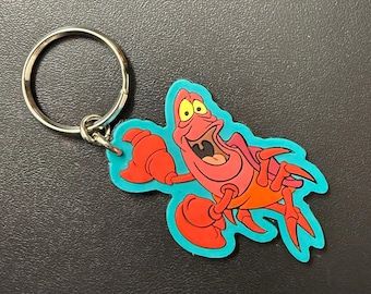 1989 Disney Sebastian The Crab key chain from Disney’s Little Mermaid Movie