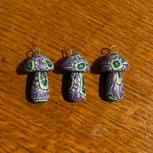 1960s Hippie Fimo Mushroom Pendant From Toy Machine