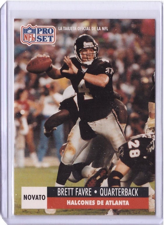 Spanish 1991 Brett Favre RC Official NFL Card RARE Spanish 1991 Brett Favre RC Official NFL Card RARE