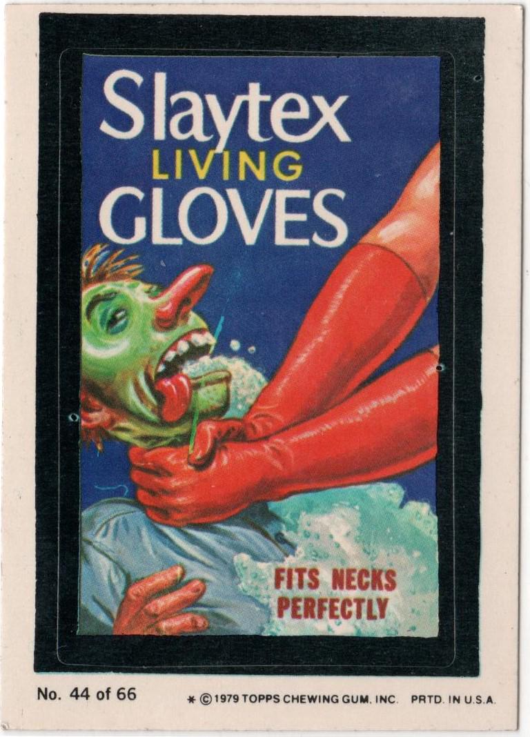 1979 Topps Wacky Packages Sticker Card SLAYTEX GLOVES - Etsy