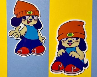 PaRappa the Rapper Vinyl Glossy Sticker