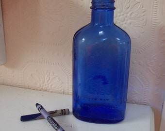 Cobalt Milk of Magnesia Bottle